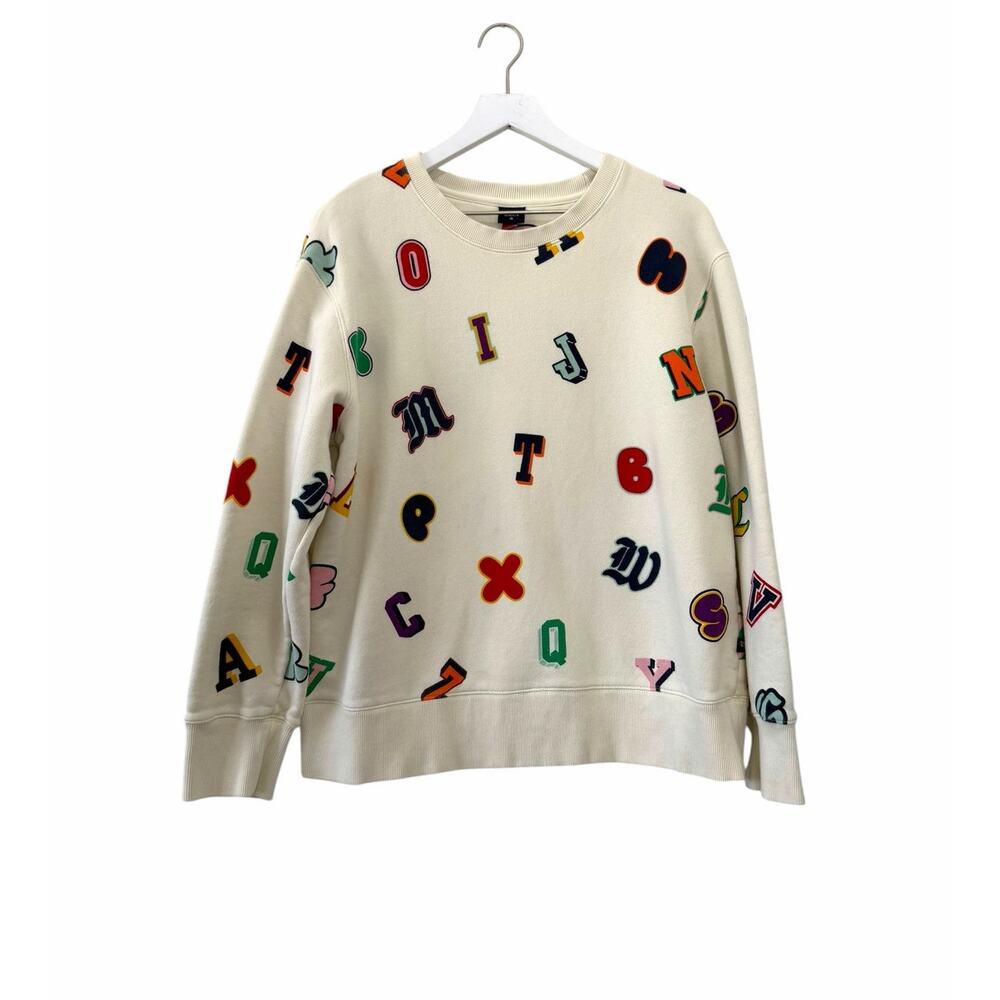 Rowing Blazers X Target Alphabet Print Crewneck Sweatshirt Ivory Size L